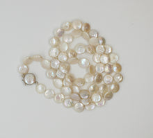 Load image into Gallery viewer, White Coin Pearl Necklace
