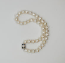 Load image into Gallery viewer, White Ringed Baroque Pearl Necklace
