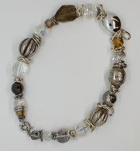 Load image into Gallery viewer, Necklace,Natural Smoky Quartz, Crystal and Silver Necklace
