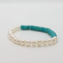 Load image into Gallery viewer, Sunshine Collection, Bracelet,  Pearl and Howlite Gemstone Combination,
