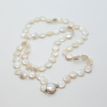 Load image into Gallery viewer, White Coin Pearl Necklace
