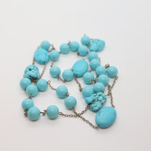 Load image into Gallery viewer, Natural Turquoise Necklace and Beads on Silver
