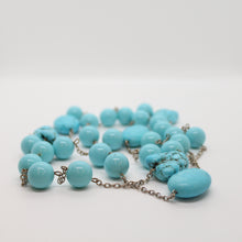 Load image into Gallery viewer, Natural Turquoise Necklace and Beads on Silver
