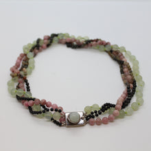 Load image into Gallery viewer, Necklace 4 Strand Gemstone Twist Necklace
