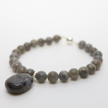 Load image into Gallery viewer, Sunshine Collection, Bracelet, Natural Labradorite with Drop
