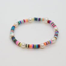 Load image into Gallery viewer, Sunshine Collection, Bracelet, Pearl and Multi Coloured Howlite
