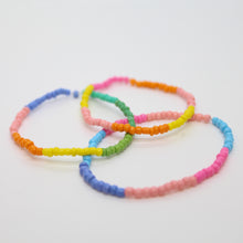 Load image into Gallery viewer, Sunshine Collection, Bracelet, Glass Beads in Rainbow Colours
