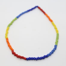 Load image into Gallery viewer, Sunshine Collection, Necklace, Rainbow 4mm Glass Beads
