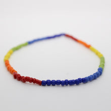 Load image into Gallery viewer, Sunshine Collection, Necklace, Rainbow 4mm Glass Beads
