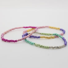 Load image into Gallery viewer, Sunshine Collection, Bracelet, ToHo Glass Beads in Rainbow Colours, Set of 3
