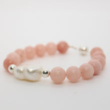 Load image into Gallery viewer, Sunshine Collection, Bracelet, Natural Freshwater White Pearl with Natural Beryl Beads
